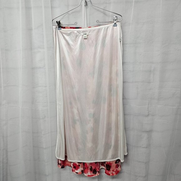 Cato Coral Pink Floral Maxi Skirt Boho Festival M - Picture 5 of 9